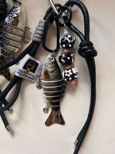 Fish Bait Carabiner Keychain 🖤