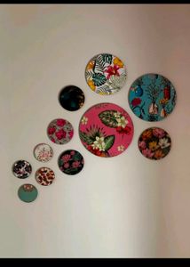 Bohemian Floral Circular Wall Art Decor