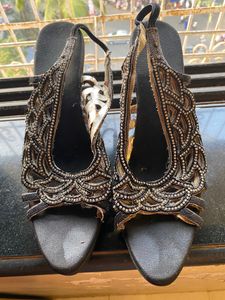 Shiny Wedge Heels