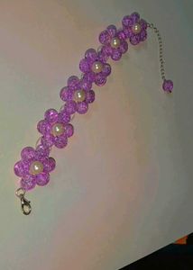 Purple Flower Hair Clip