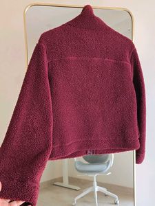 🔻PRICE DROP - H&amp;M - Teddy Jacket Burgundy