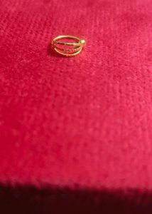pure gold 16 k nose pin