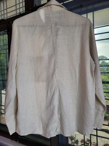 H&amp;M Linen Blend Oversized Shirt NEW/ XS