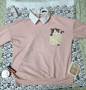 Cute Cat Graphic Sweatshirt 💕💌
