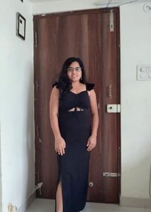 Black A-Line Midi Dress