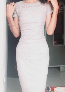 Elegant Lace Midi Dress