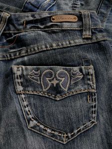 FASCINO VINTAGE EMBROIDERY BOOTCUT JEANS