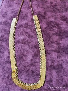 Gold Tone Coin Necklace