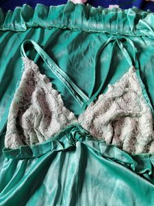 Satin Nightgown 2pcs