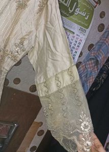 Embroidered And Beaded Cotton Suit