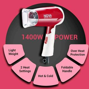 Nova 1300 Watt Hot &amp; Cold Hair Dryer