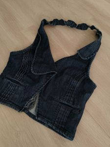 Y2k Denim Vest