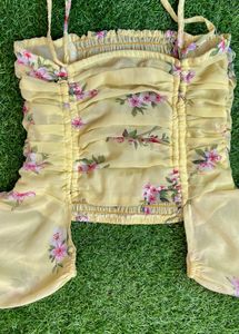 Yellow Floral Top