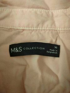 M&amp;S Pink Long Sleeve Shirt