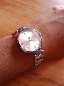 Classic Silver-Tone Unisex Watch