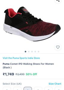 PUMA NRGY Comet IPD Unisex Sports Shoes- UK 5
