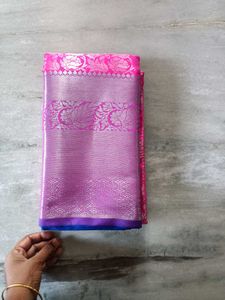Pink Banarasi Silk Saree