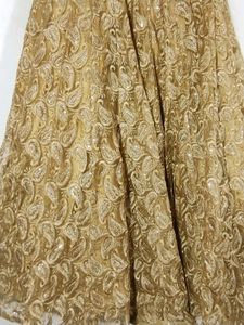 Cream Embroidery Ethnic Skirt (Women)