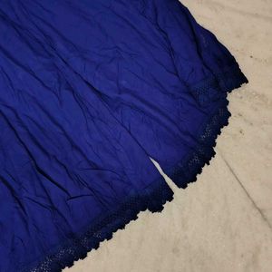 Royal Blue And golden Palazzo With Lace(Pick 1)