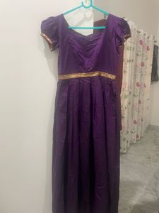 Purple Anarkali Kurta Set