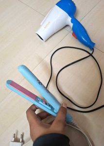 Mini Hair Straightener And Dryer