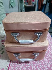 Sparkly Pink vanity box set of 2