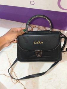 Zara Black Crossbody Bag First Copy