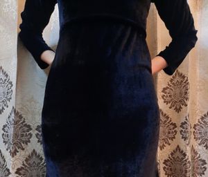 Black Velvet Bodycon Dress
