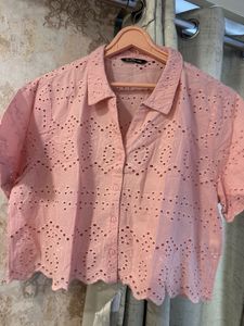 Brand New Pink Eyelet Top, Bust- 36/38