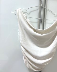 Ruched White Top