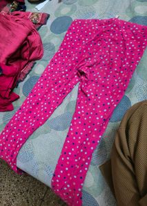 Pantaloons Pink Polka Dot Leggings for 4-6 years