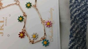 Daisy Colourful Charm Necklace