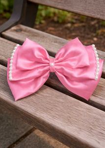Pearl Embellished Hair Bow (pack of 1)