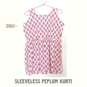 Pintresty Cute Short Sleeveless kurti🎀