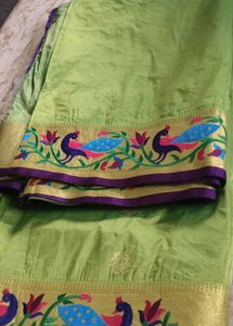 One Time Use Saree Paithani Totali New Hai