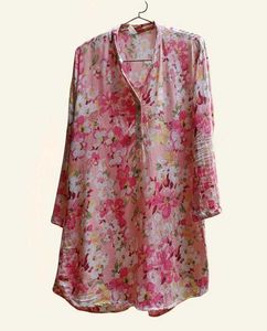 Floral Print Pink Tunic Top