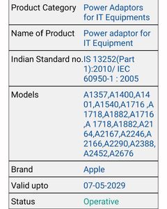 Apple Original Charger