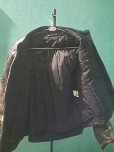 Leather Riding Jacket With Hump At The Back
