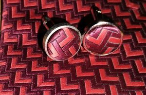 Silk Burgundy Patterned Tie