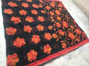Floral Print Saree