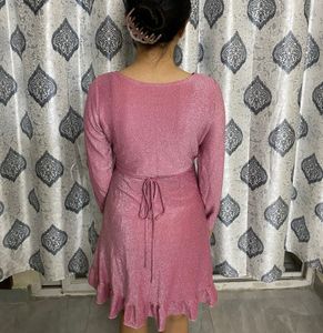 Shimmer Wrap Dress