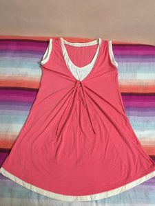 Coral Sleeveless Dress