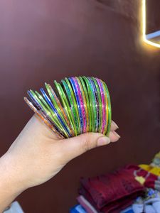 Multicoloured Metal Bangles
