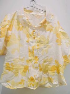 Floral Top - Yellow Just Used Once