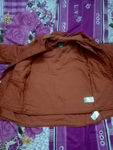 Brown Hooded Jacket