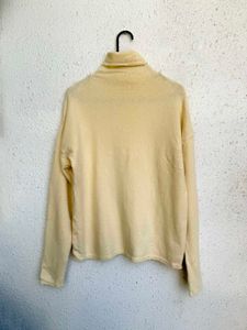 Cream Turtleneck Sweater