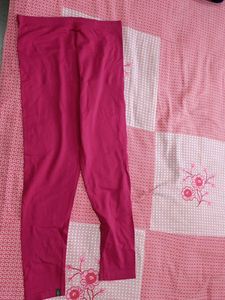 Mehndi green Kurti + Pink Leggings