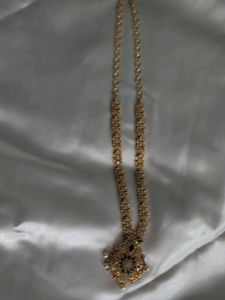 One Gram Gold Neckpiece With Pendant