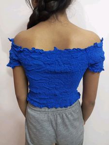 Branded Off Shoulder Top