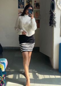 Black And White Skirt